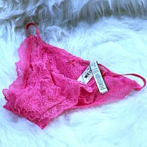 NWT Victoria's Secret Dream Angels Pink Lace String Bikini Panty Size XS